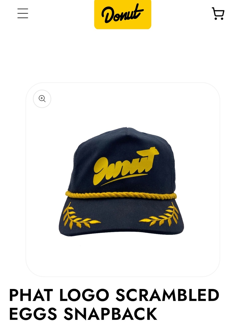 Donut Media Phat Logo Scrambled Eggs Snapback